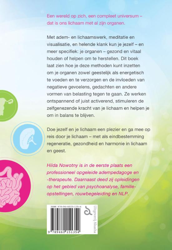 Achterkant van Helende orgaanmeditatie