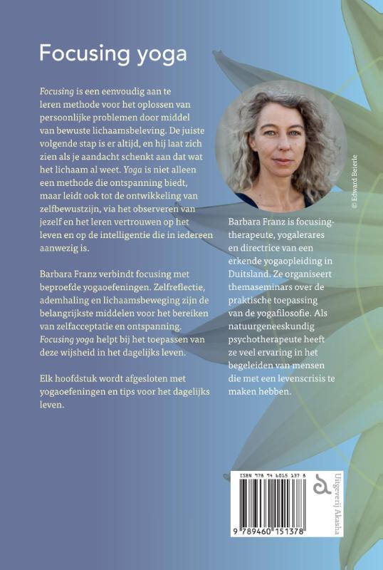 Achterkant van Focusing yoga