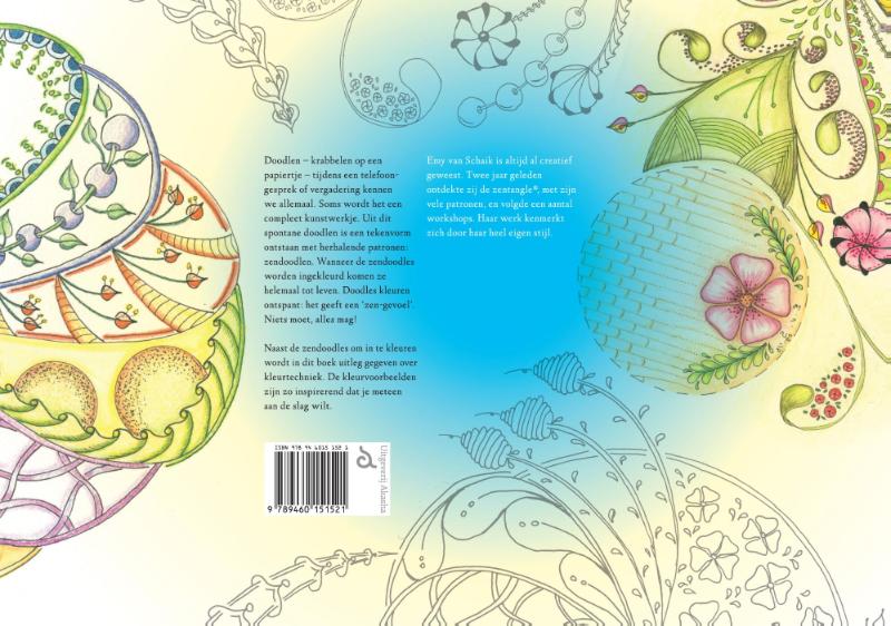 Achterkant van Het zendoodle-kleurboek