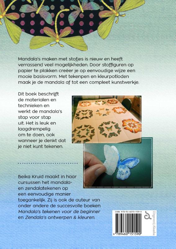 Achterkant van Mandala’s met stofjes