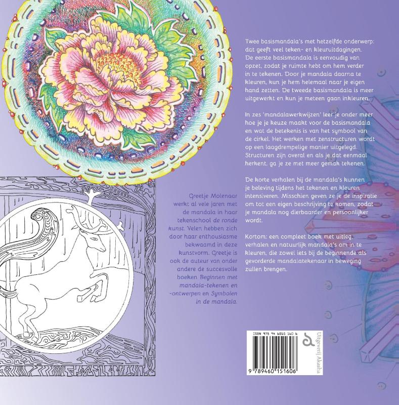 Achterkant van Nieuwe mandala-kleurcreaties