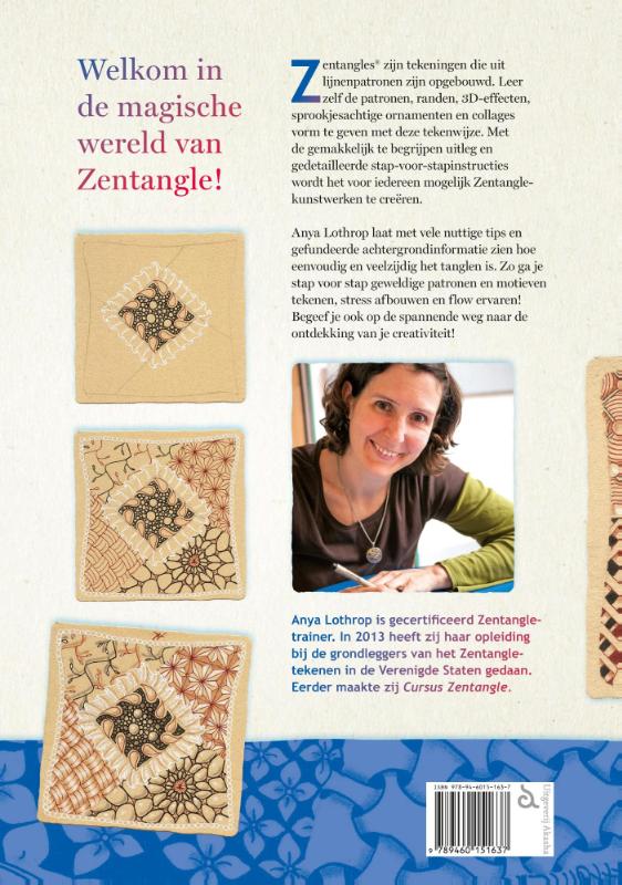 Achterkant van Werkboek Zentangle