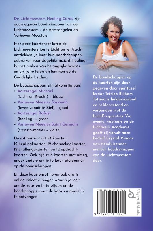 Achterkant van De Lichtmeesters Healing Cards