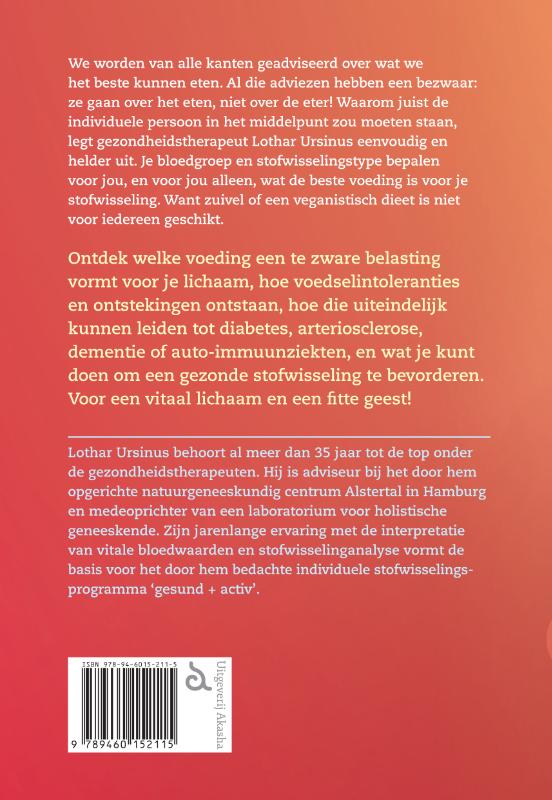 Achterkant van Op weg naar een gezonde stofwisseling