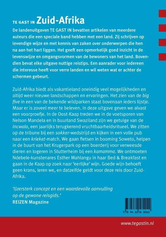 Achterkant van Te gast in Zuid-Afrika