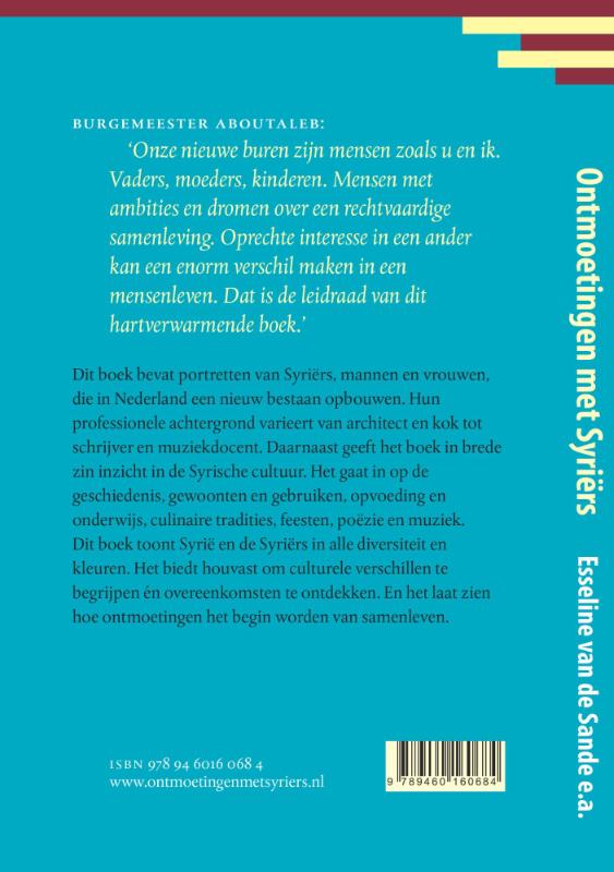 Achterkant van Ontmoetingen met Syriërs