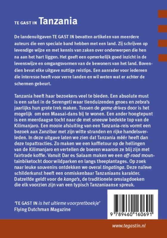 Achterkant van Tanzania