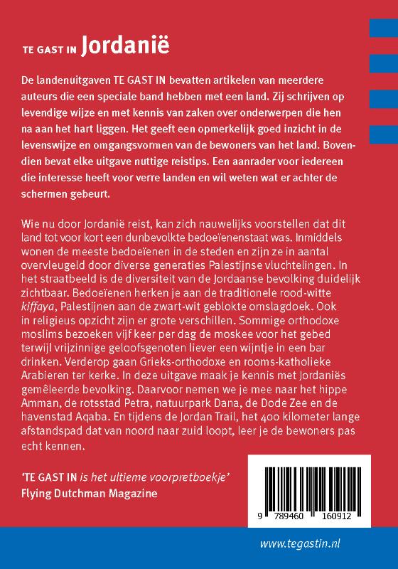 Achterkant van Te gast in Jordanie