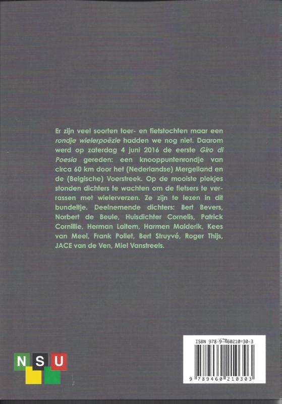 Achterkant van Giro di Poesia