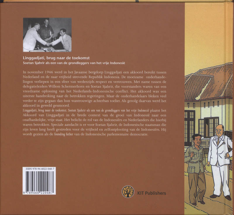 Achterkant van De vrede van Linggadjati