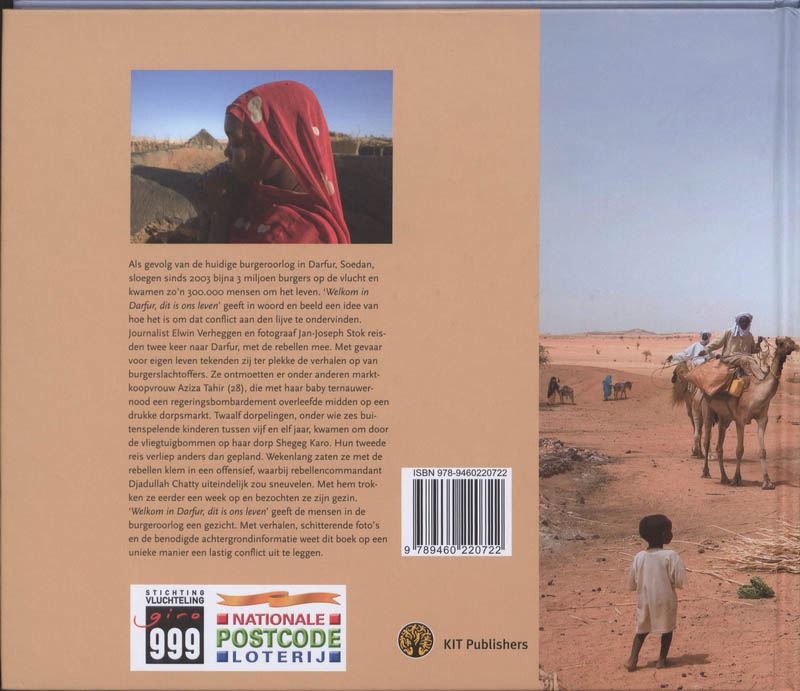 Achterkant van Welkom in Darfur, dit is ons leven