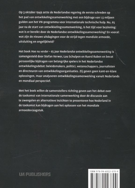 Achterkant van Hoe nu verder?