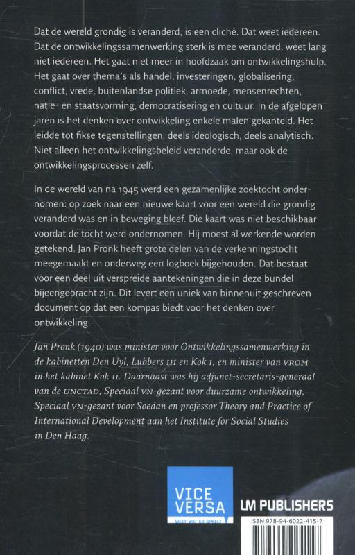 Achterkant van Op zoek naar een nieuwe kaart