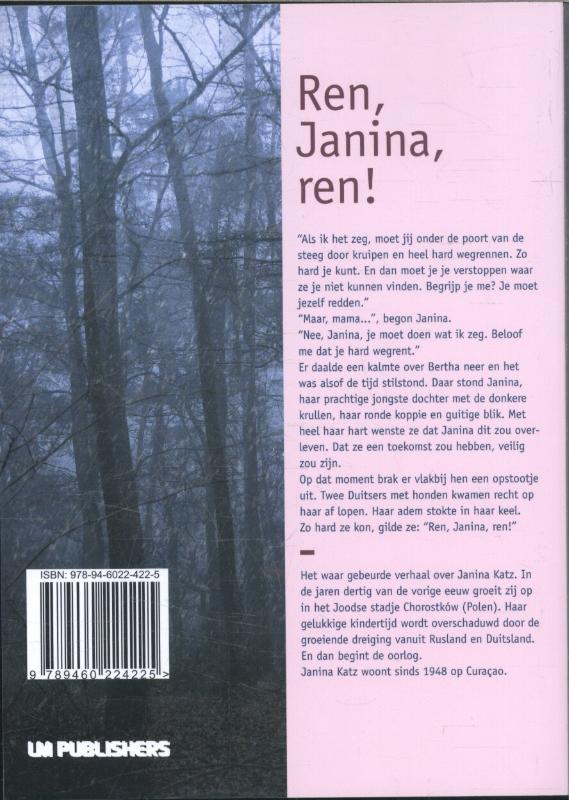 Achterkant van Ren, Janina, ren!