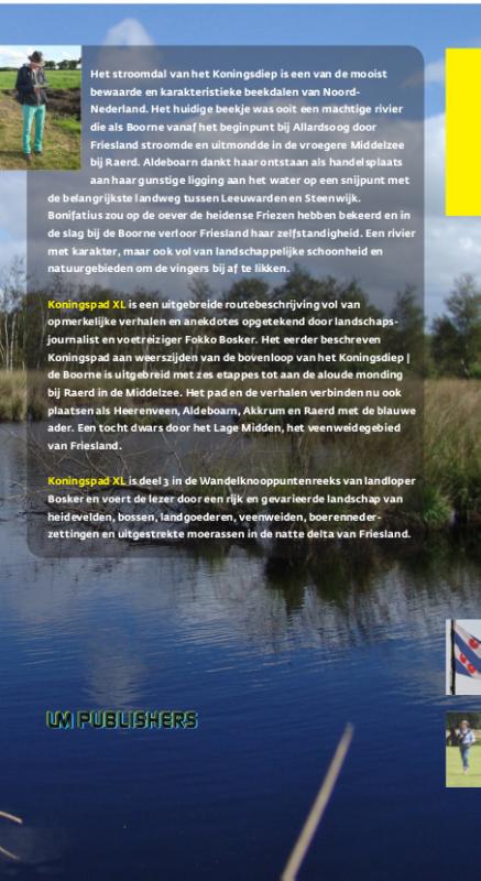 Achterkant van Wandelgids Koningspad XL