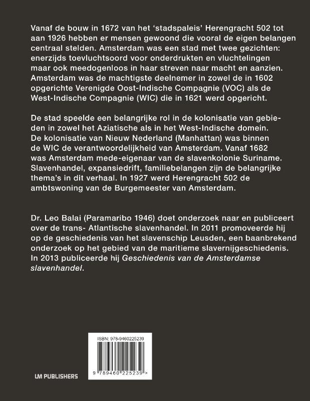 Achterkant van Herengracht 502