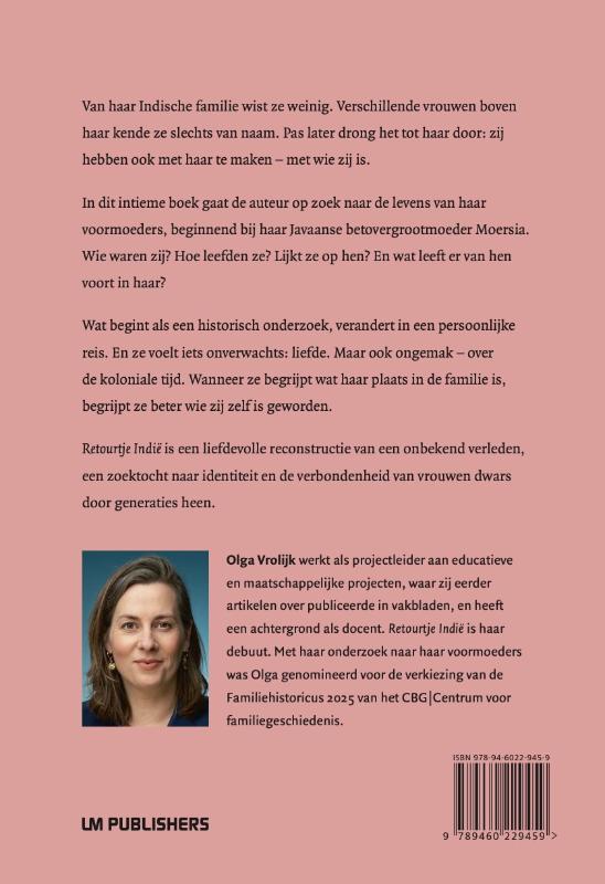Achterkant van Retourtje Indie