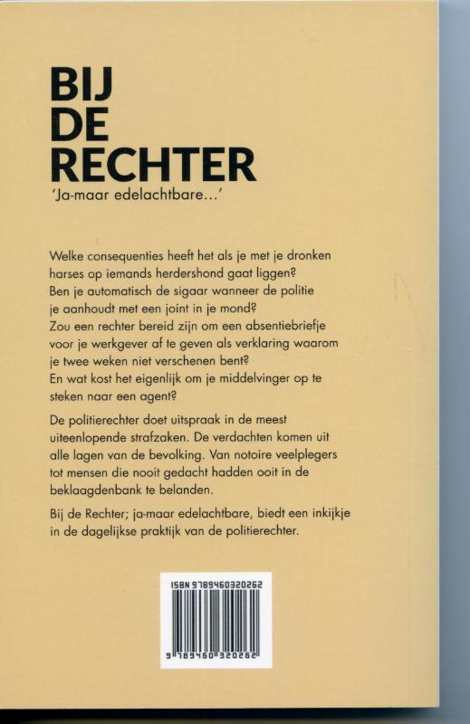 Achterkant van Bij de rechter