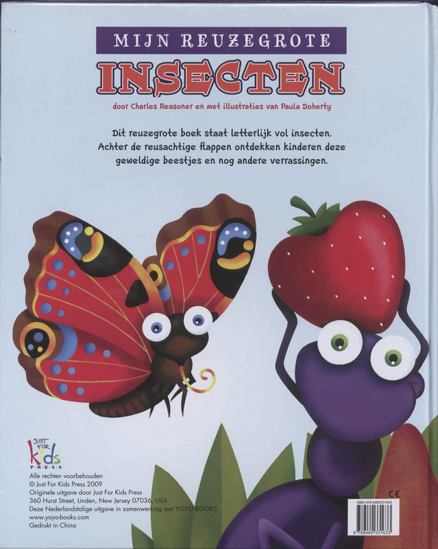 Achterkant van Mijn reuzegrote insekten