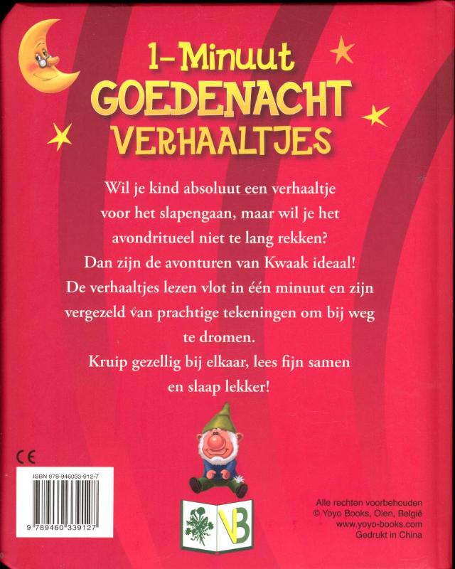 Achterkant van De avonturen van Kwaak