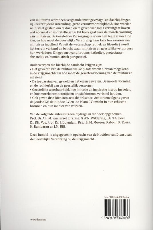 Achterkant van Naar eer en geweten