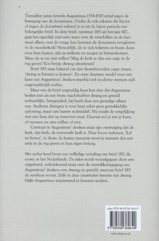 Achterkant van Met zachte hand