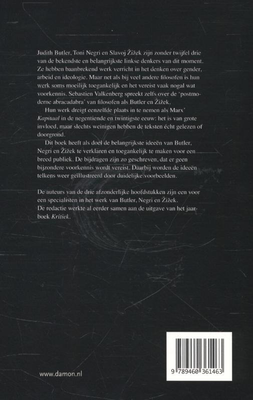 Achterkant van Butler, Negri en Zizek
