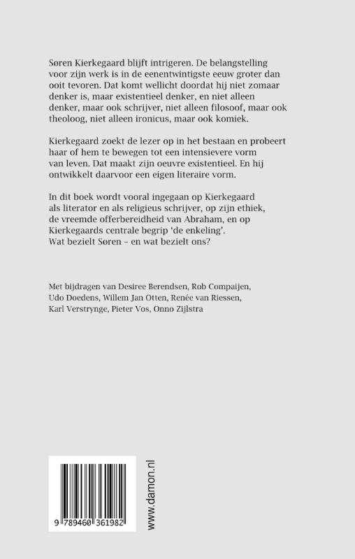 Achterkant van Wat bezielt Kierkegaard?