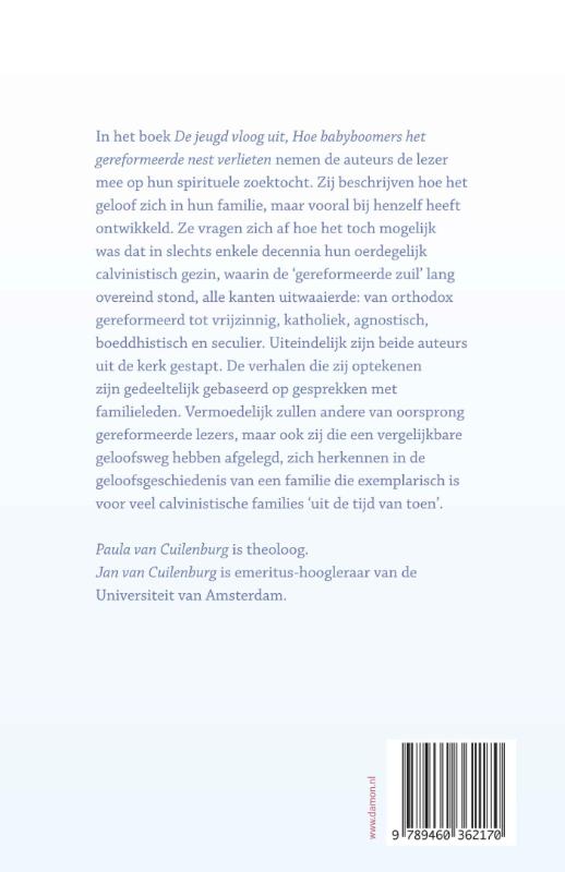 Achterkant van De jeugd vloog uit