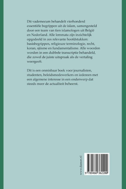 Achterkant van Vademecum van de islam