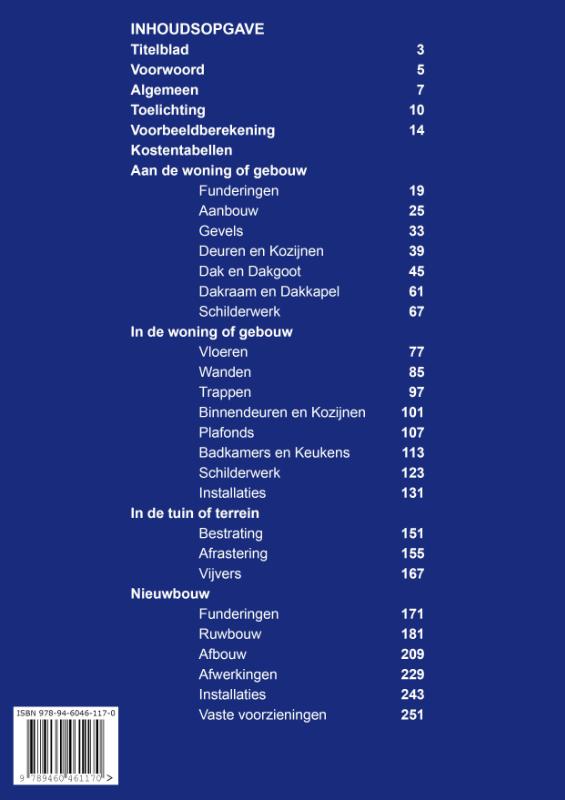 Achterkant van Kleine Werken 2022