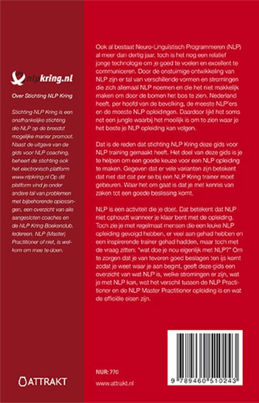 Achterkant van Gids voor NLP training