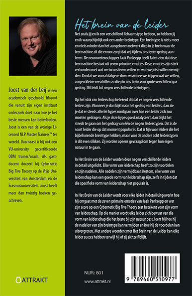 Achterkant van Het brein van de leider