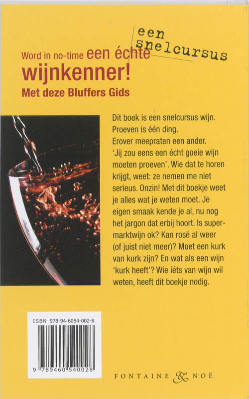 Achterkant van Wijn