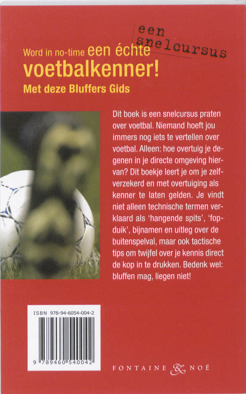 Achterkant van Voetbal