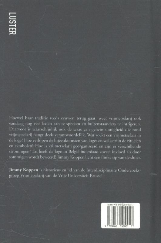 Achterkant van De essentie vrijmetselarij