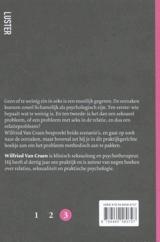 Achterkant van De essentie Meer zin in seks