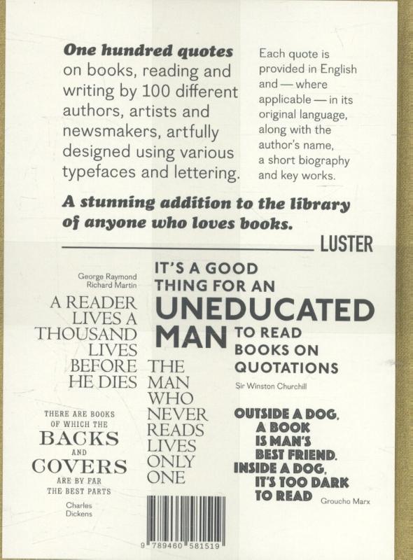 Achterkant van No two persons ever read the same book