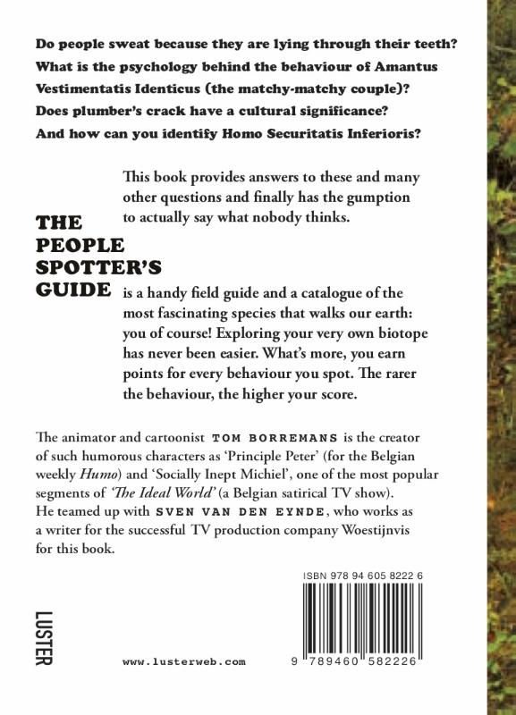 Achterkant van The People Spotter's Guide - English edition