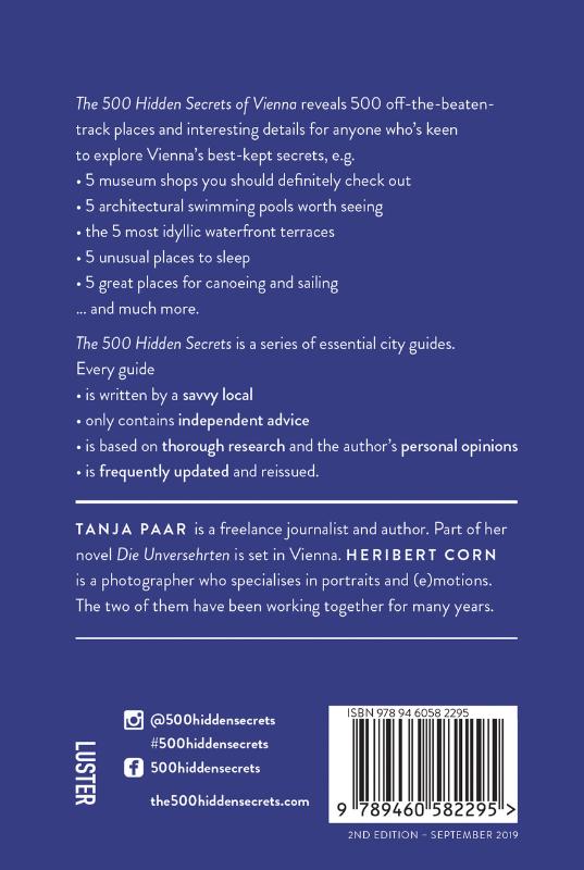 Achterkant van The 500 Hidden Secrets of Vienna