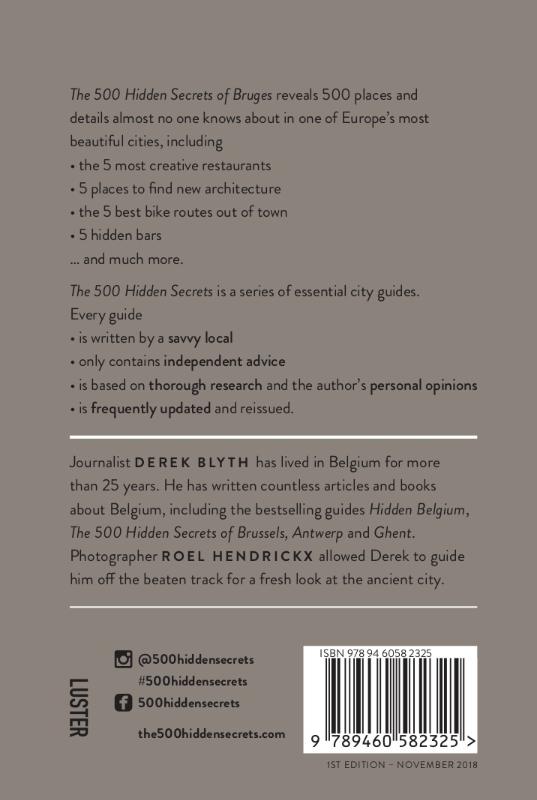 Achterkant van The 500 Hidden Secrets of Bruges