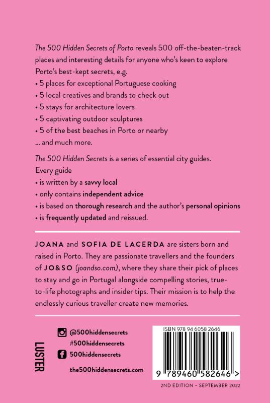 Achterkant van The 500 Hidden Secrets of Porto