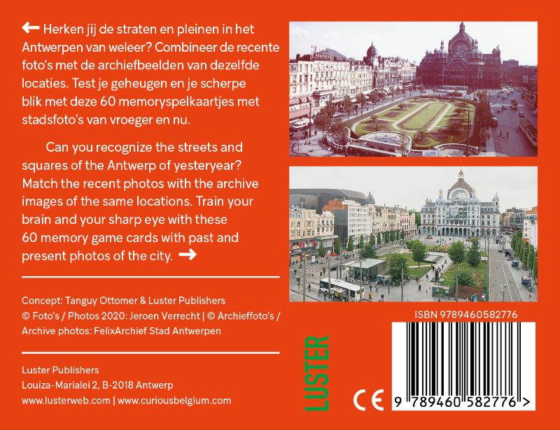 Achterkant van Time Machine Antwerpen Memory Game
