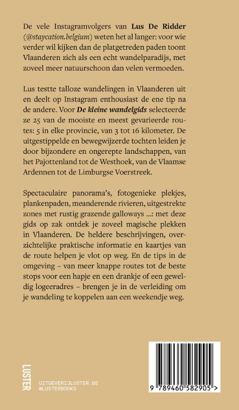 Achterkant van De kleine wandelgids