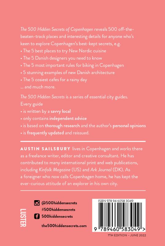 Achterkant van The 500 Hidden Secrets of Copenhagen