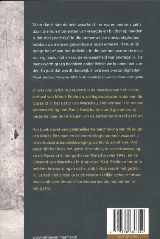 Achterkant van Er was ook liefde in het getto