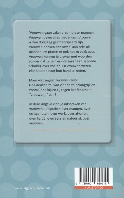 Achterkant van Alles wat een vrouw moet weten, weet ze al