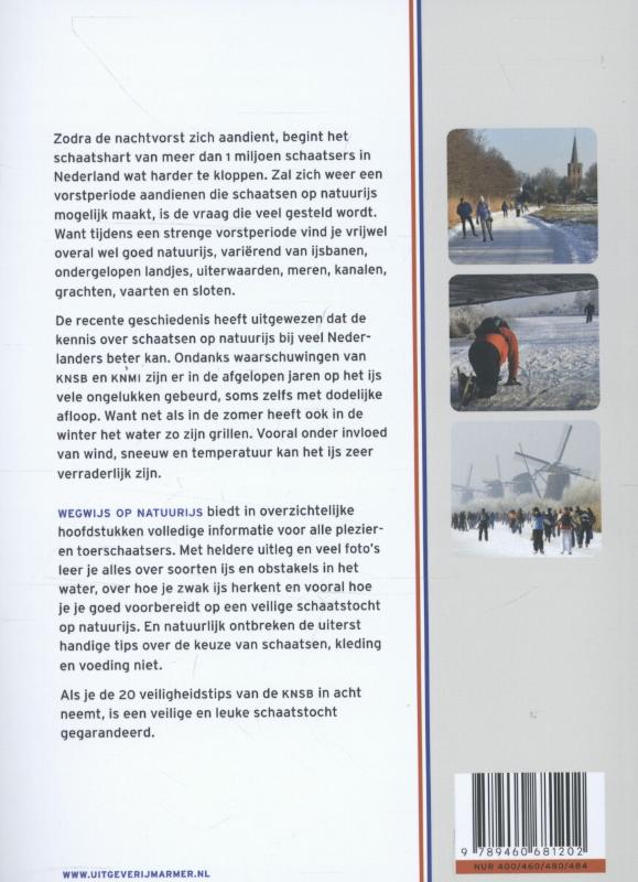 Achterkant van Wegwijs op natuurijs