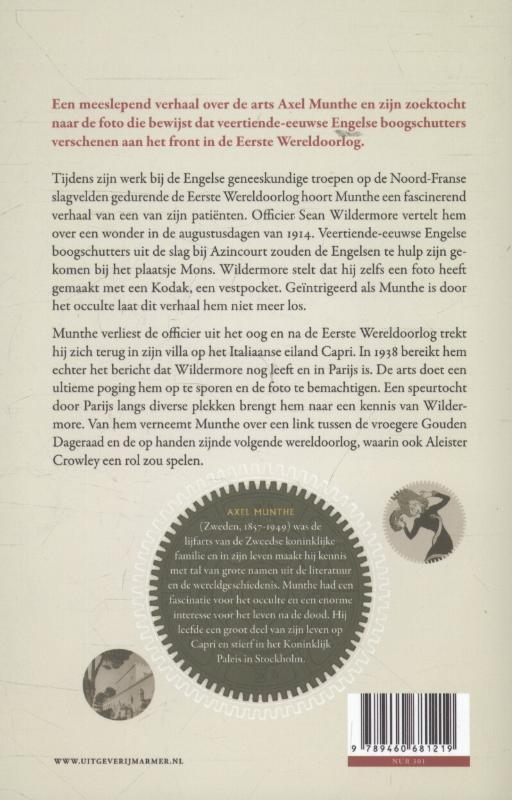 Achterkant van De wonderlijke wereld van Axel Munthe