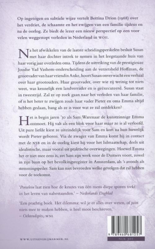 Achterkant van Porselein